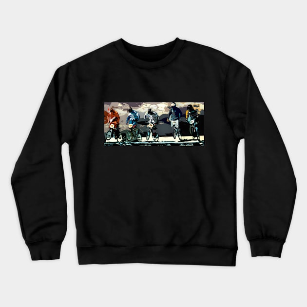 bmx race Crewneck Sweatshirt by rickylabellevie